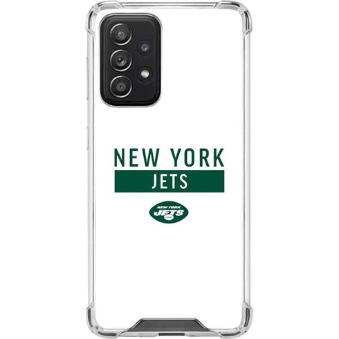 NFL New York Jets White Performance Series Galaxy A52 5G Clear Case